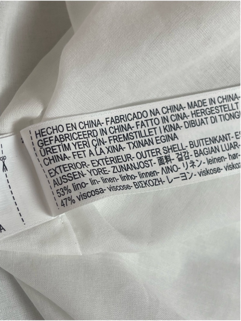 Massimo Dutti White Linen Blend Belted Midi Skirt with Slits Sz L NWT Coastal - Picture 12 of 16